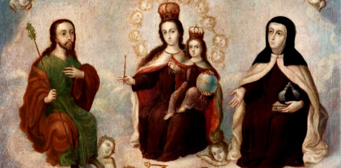 Santa Teresa y la Virgen del Carmen