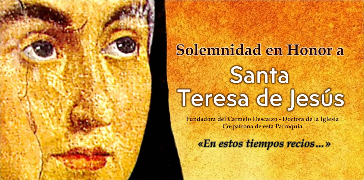 Programación Solemnidad en honor a S. Teresa de Jesús