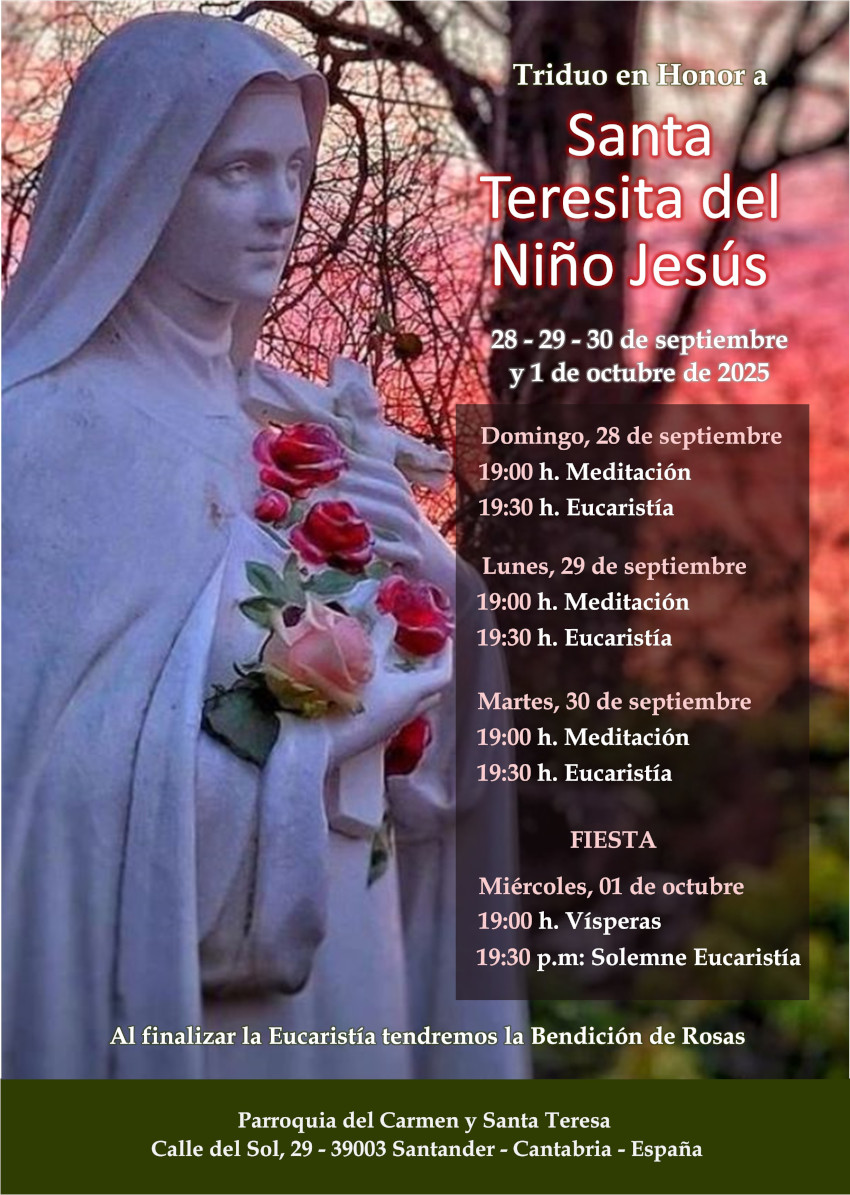 2025 Triduo Santa Teresita sitio